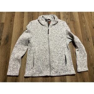 TRAILCREST Sweater, Women's Size Small, Gray, Full Zip, Front Pockets